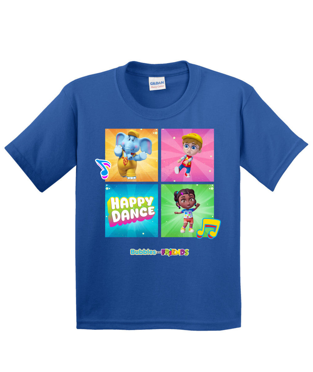Bubbles and Friends β Happy Dance Collection Happy Team Children T-Shirt