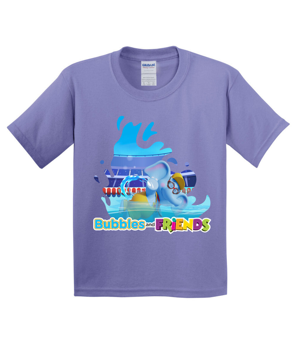 Bubbles and Friends - Summer Games Collection Bubbles Swim Children T-Shirt