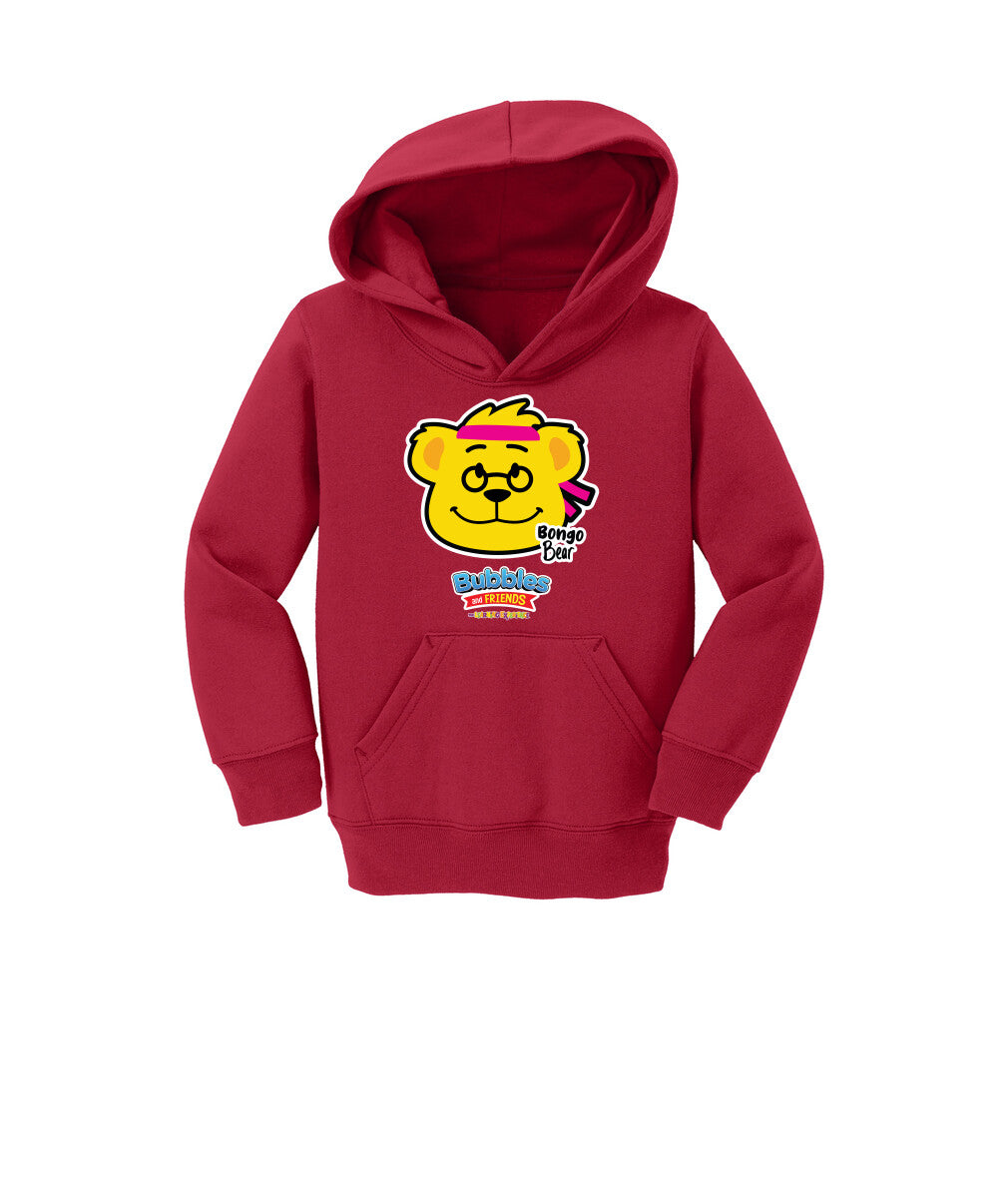 Bubbles & Friends- Friends from Happyville ' Bongo Bear' Toddler Fleece Pullover Hoodie