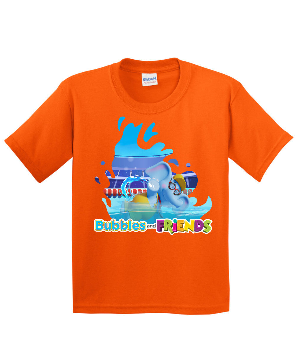 Bubbles and Friends - Summer Games Collection Bubbles Swim Children T-Shirt