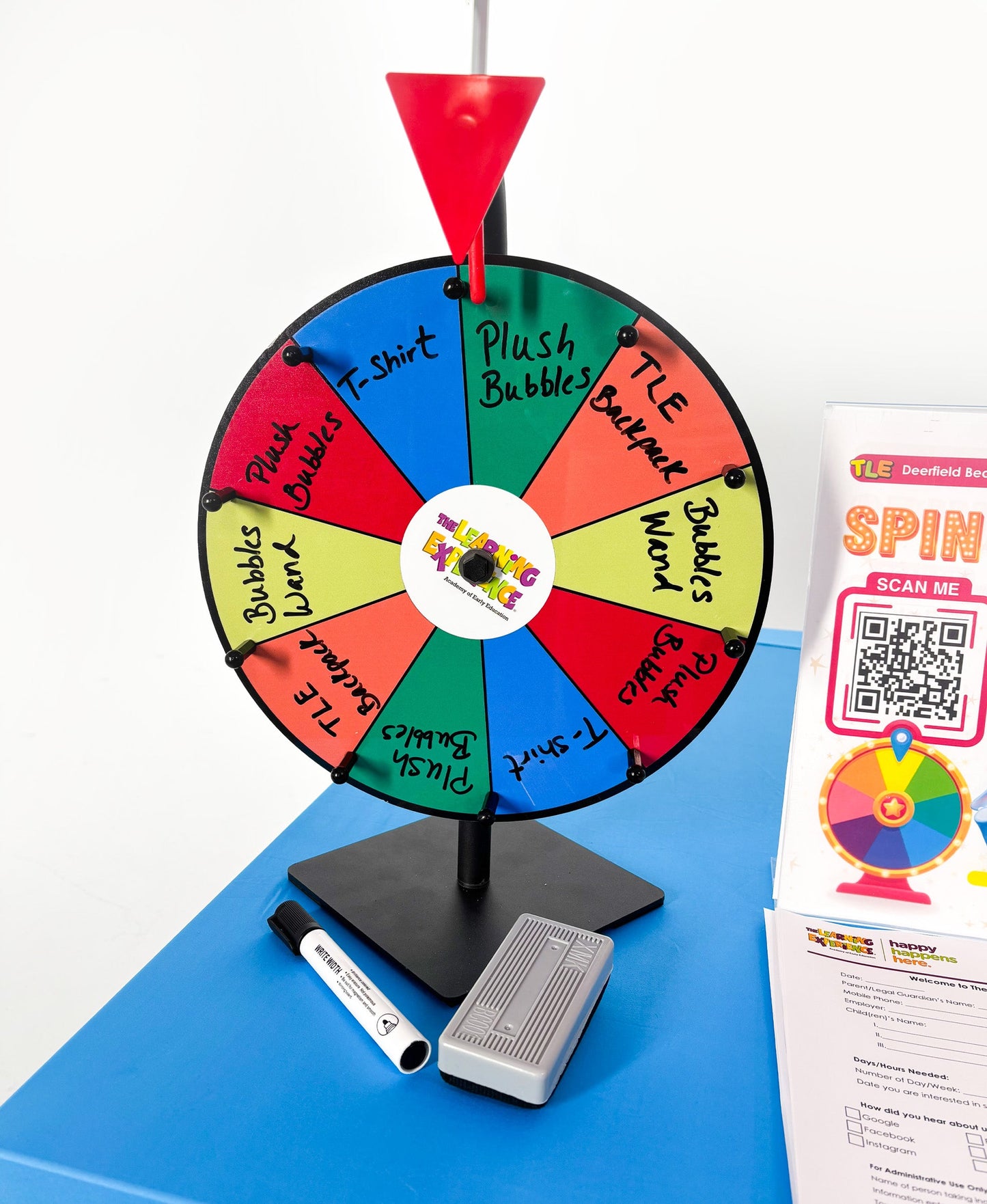 TLE Branded Spin Sign