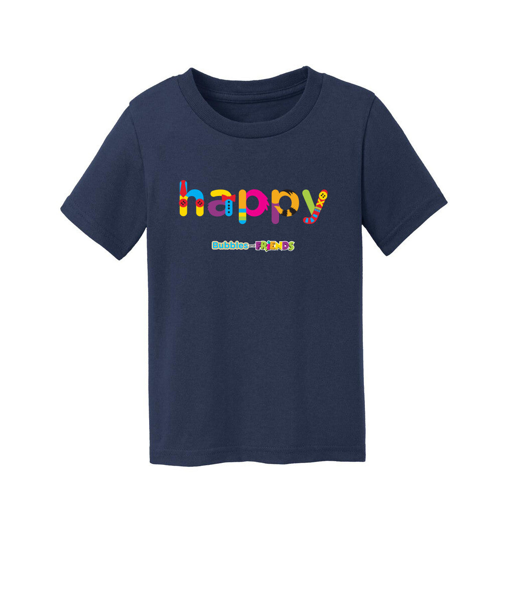 Bubbles and Friends Happy Toddler T-Shirt