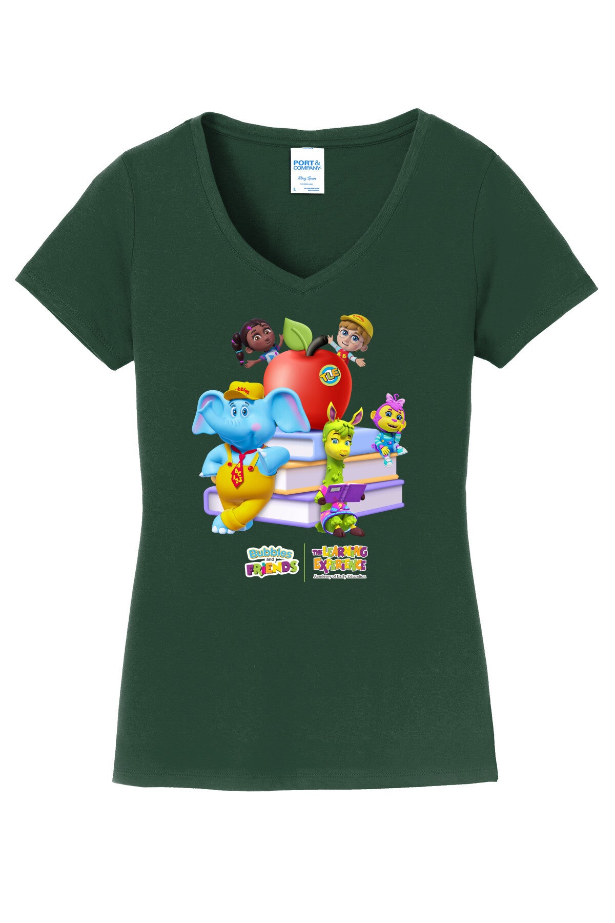 Bubbles & Friends BTS Books Womens V-Neck Tee