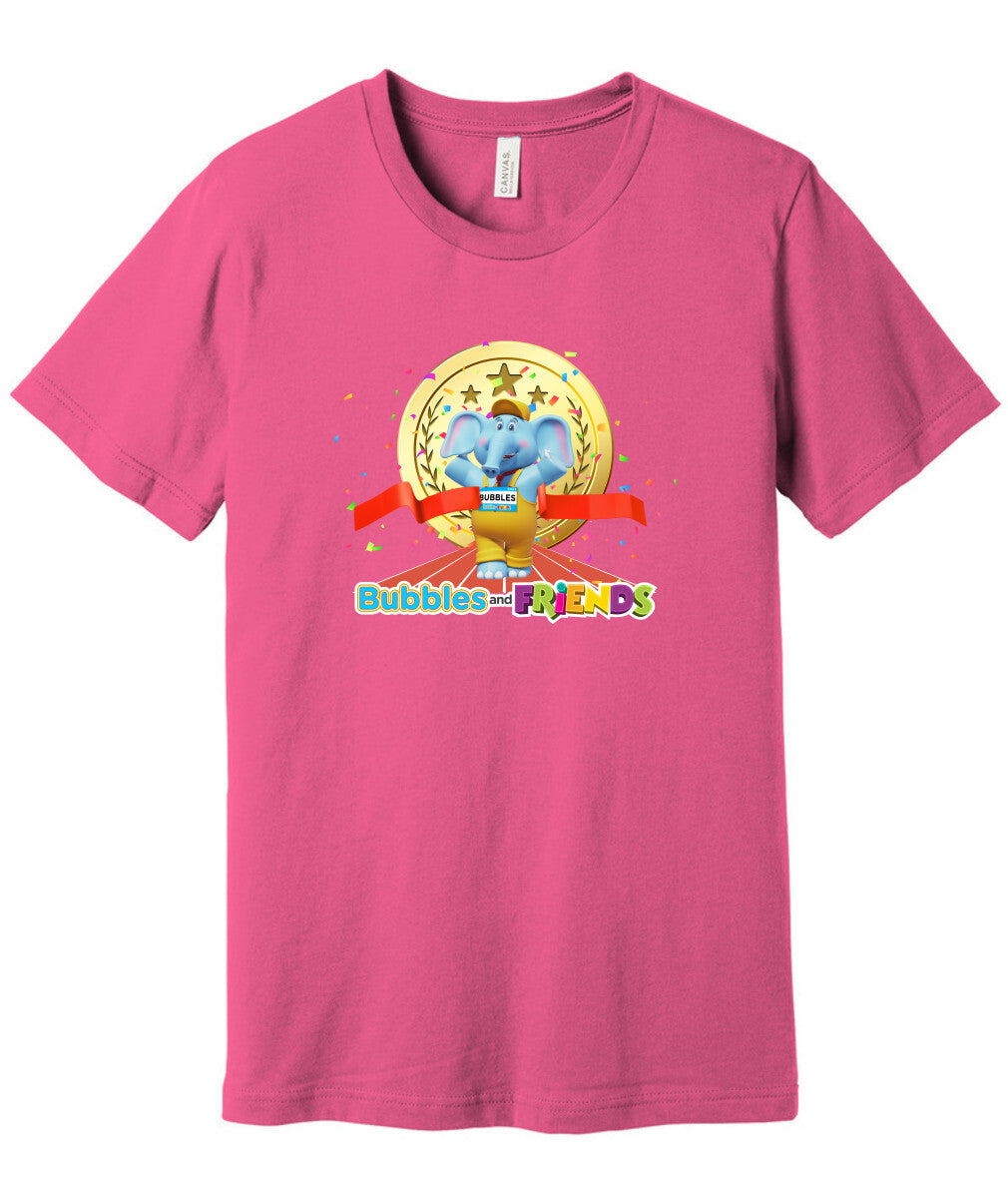 Bubbles and Friends - Summer Games Collection Bubbles Gold Adult T-Shirt