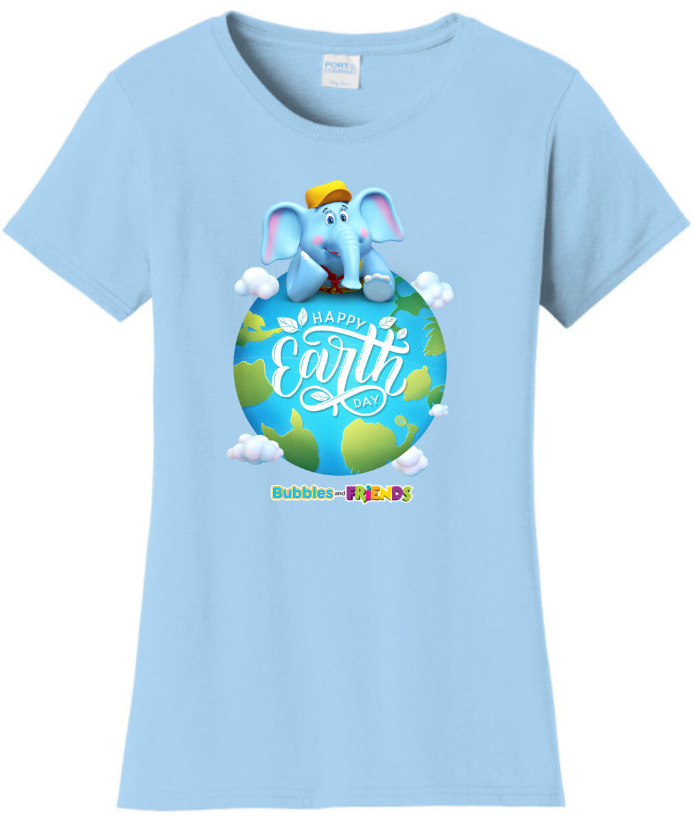 Bubbles & Friends Earth Day Planet Women's T-shirt