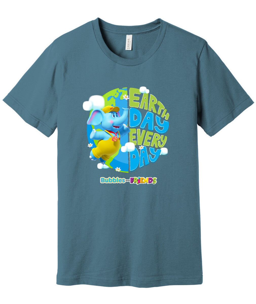 Bubbles & Friends Earth Day Everyday Unisex Jersey Tee