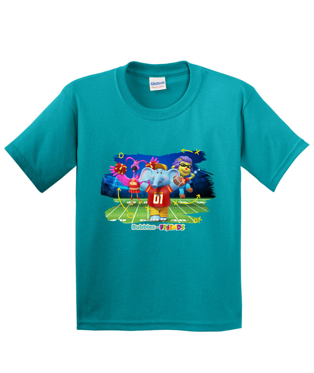 Bubbles and Friends - Varsity Collection Bubbles Football Children T-Shirt