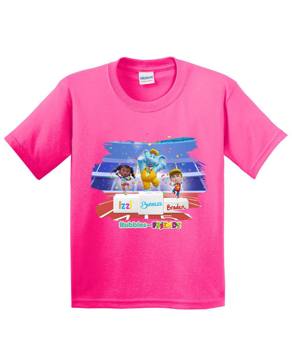 Bubbles and Friends - Summer Games Collection Team Medals Children T-Shirt