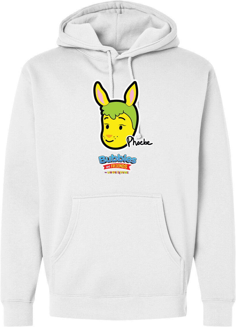 Bubbles & Friends- Friends from Happyville 'Phoebe' Midweight Hooded Sweatshirt