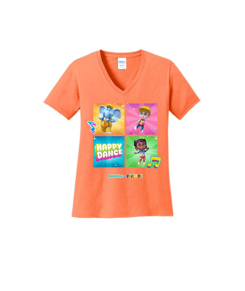 Bubbles and Friends β Happy Dance Collection Happy Team WomenT-Shirt