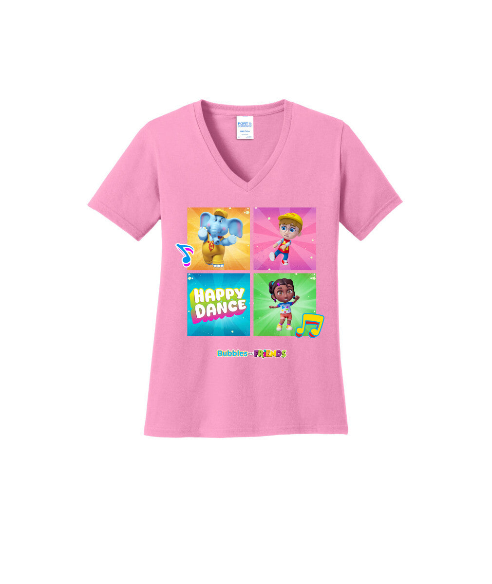 Bubbles and Friends β Happy Dance Collection Happy Team WomenT-Shirt