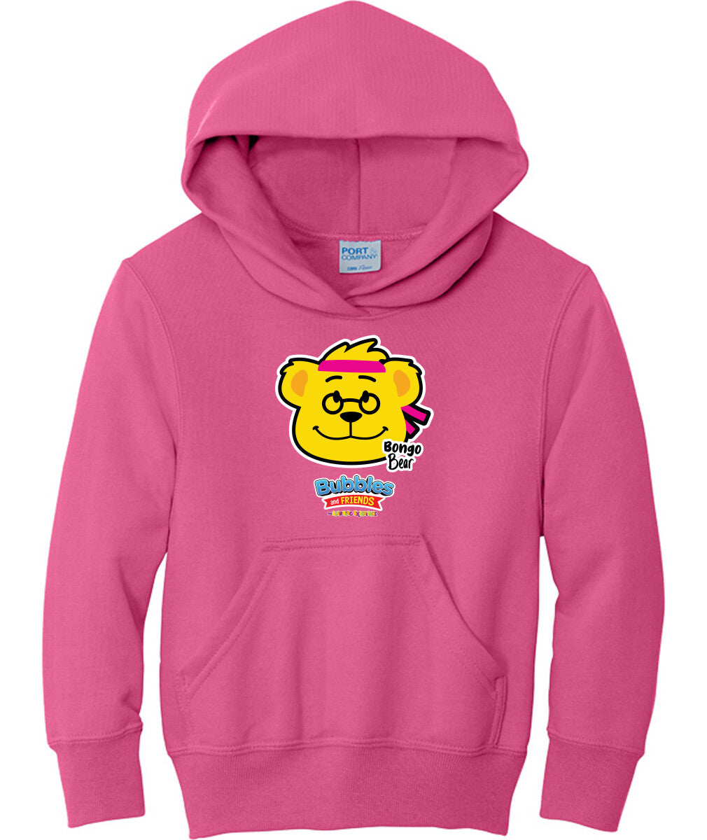 Bubbles & Friends- Friends from Happyville 'Bongo Bear' Children's Fleece Pullover Hooded Sweatshirt
