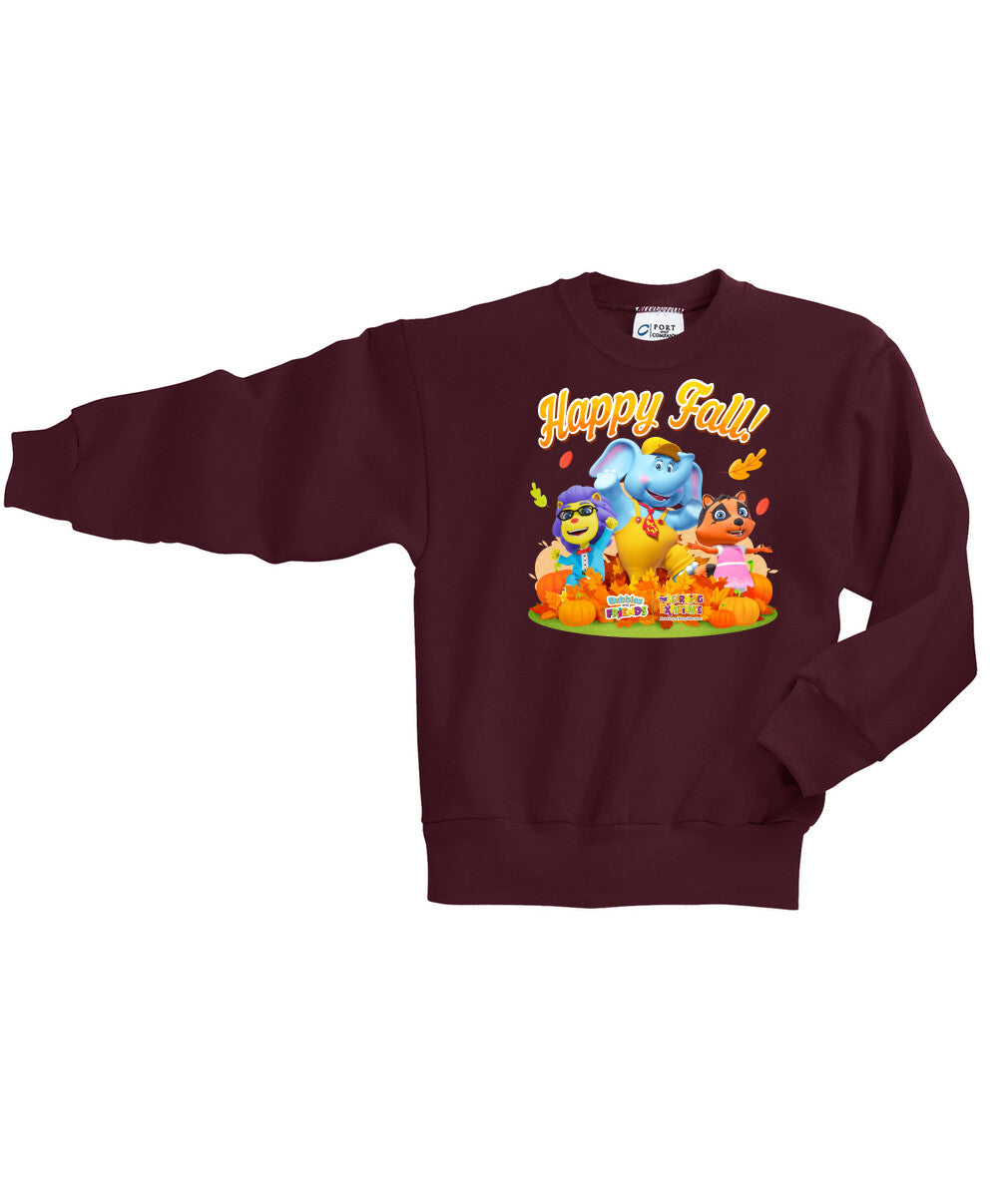 Bubbles & Friends Happy Fall Children's Crewneck Shirt