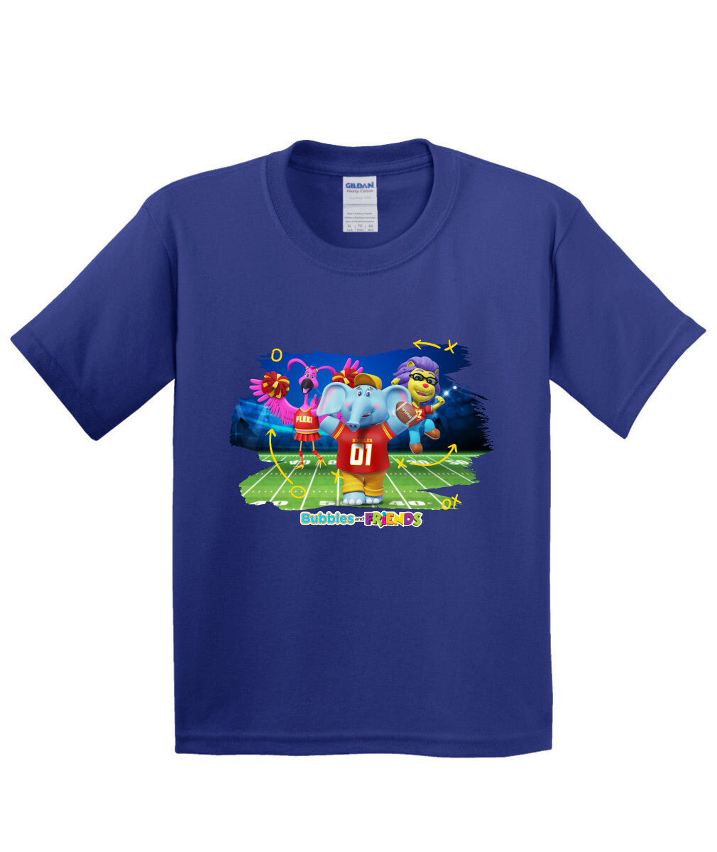 Bubbles and Friends - Varsity Collection Bubbles Football Children T-Shirt