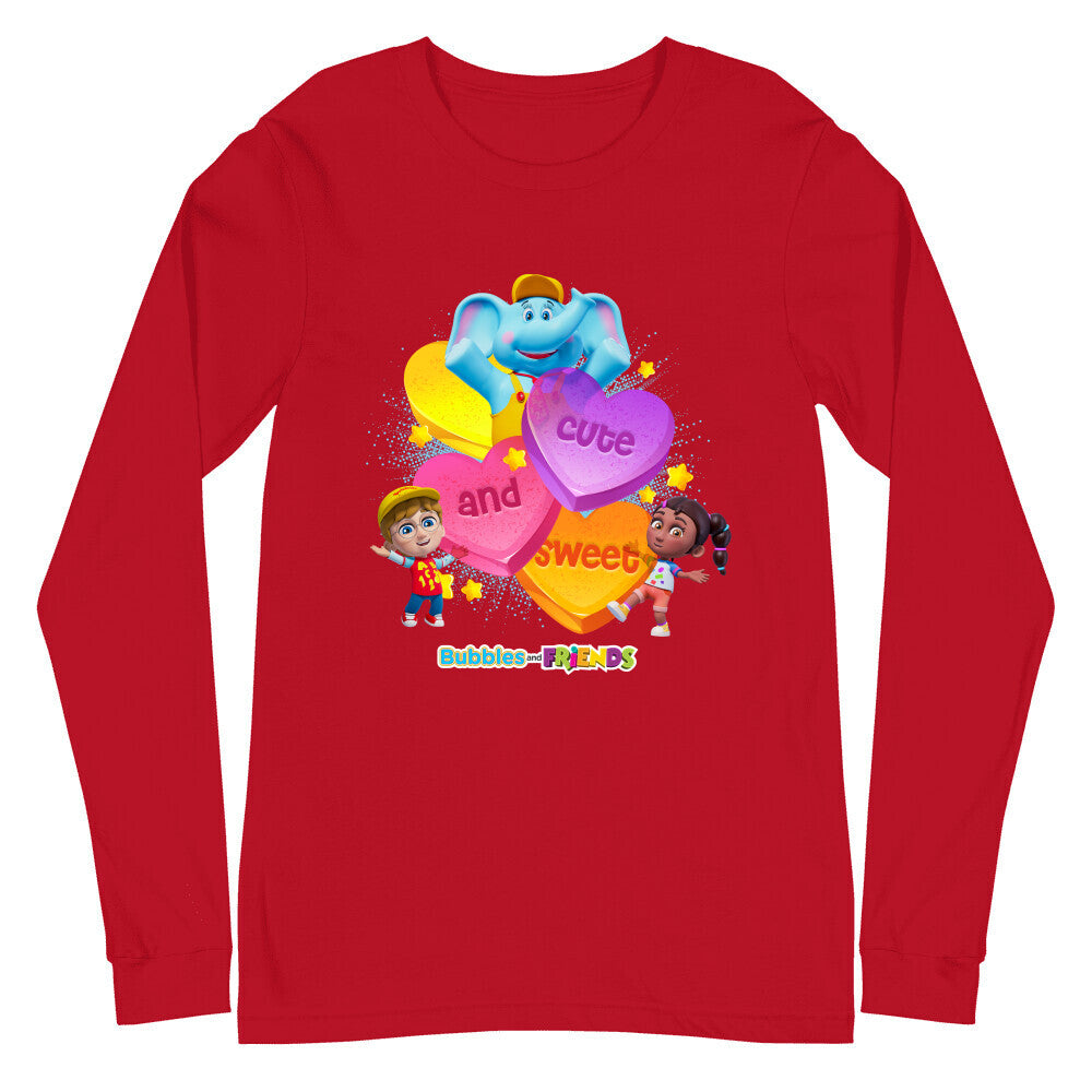 Bubbles & Friends Cute and Sweet Unisex Long-sleeve T-Shirt