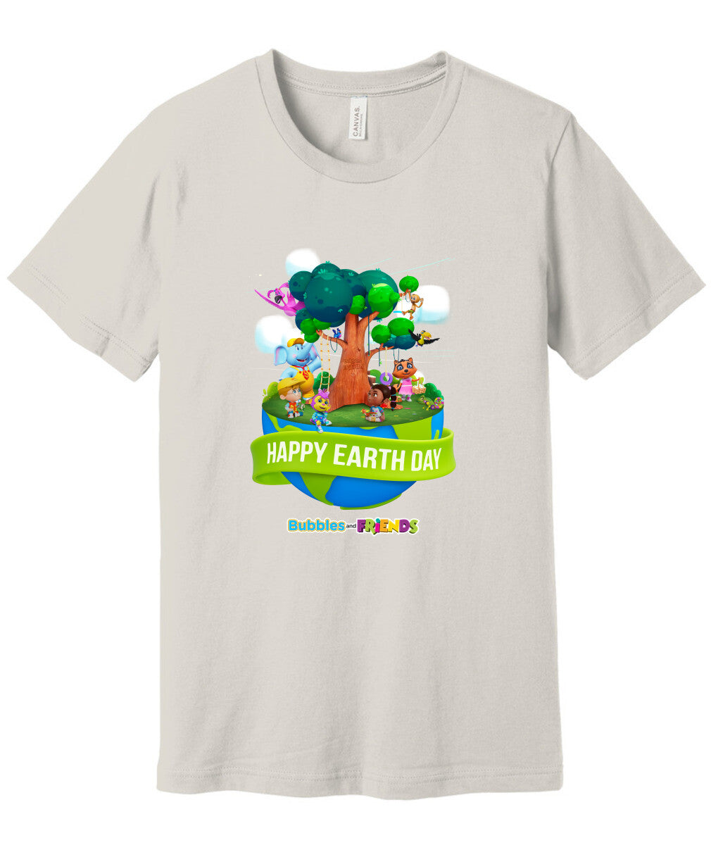 Bubbles & Friends Earth Day Planet Unisex Jersey Tee
