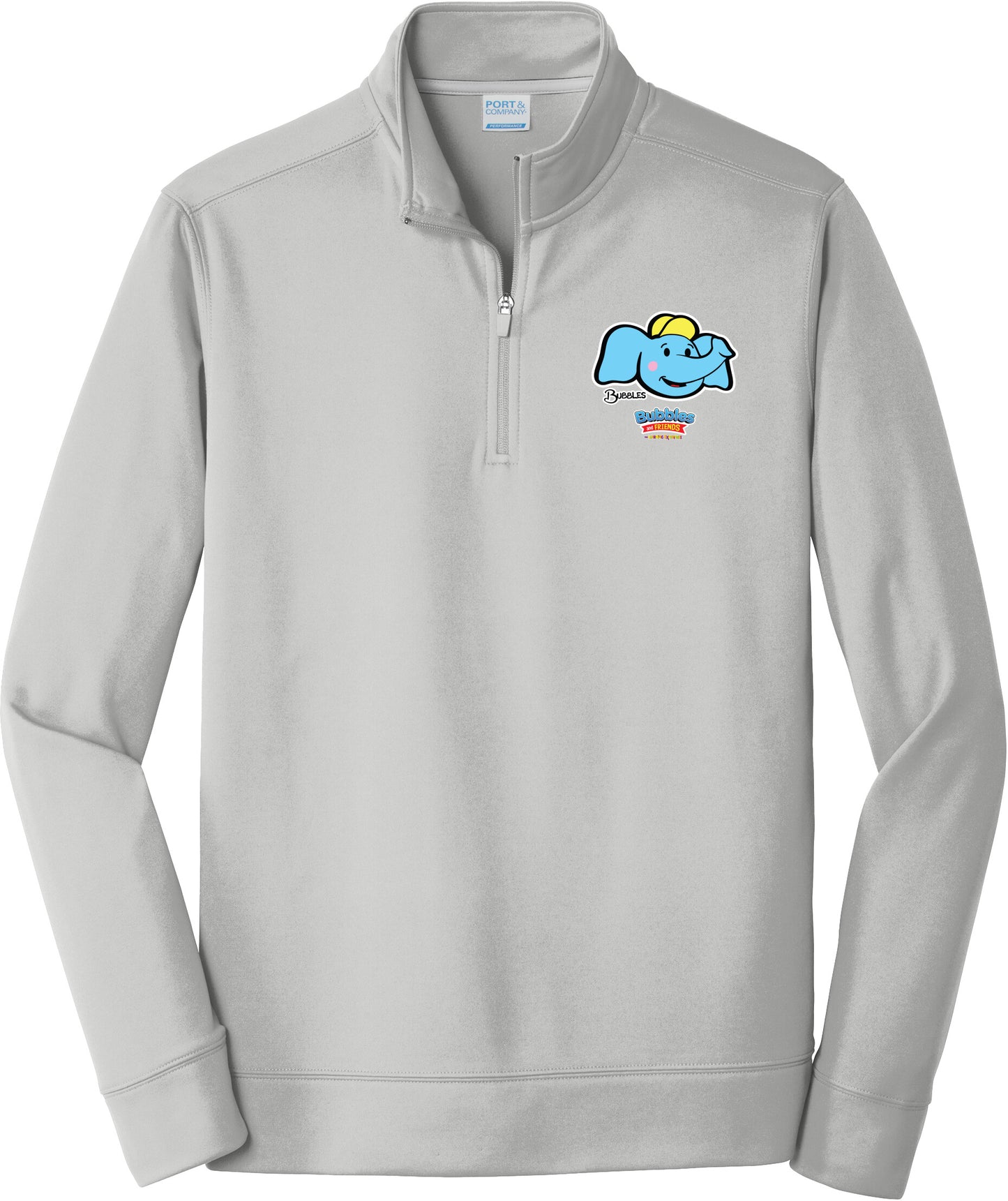 Bubbles & Friends Bubbles Performance Fleece Zip Pullover Sweatshirt