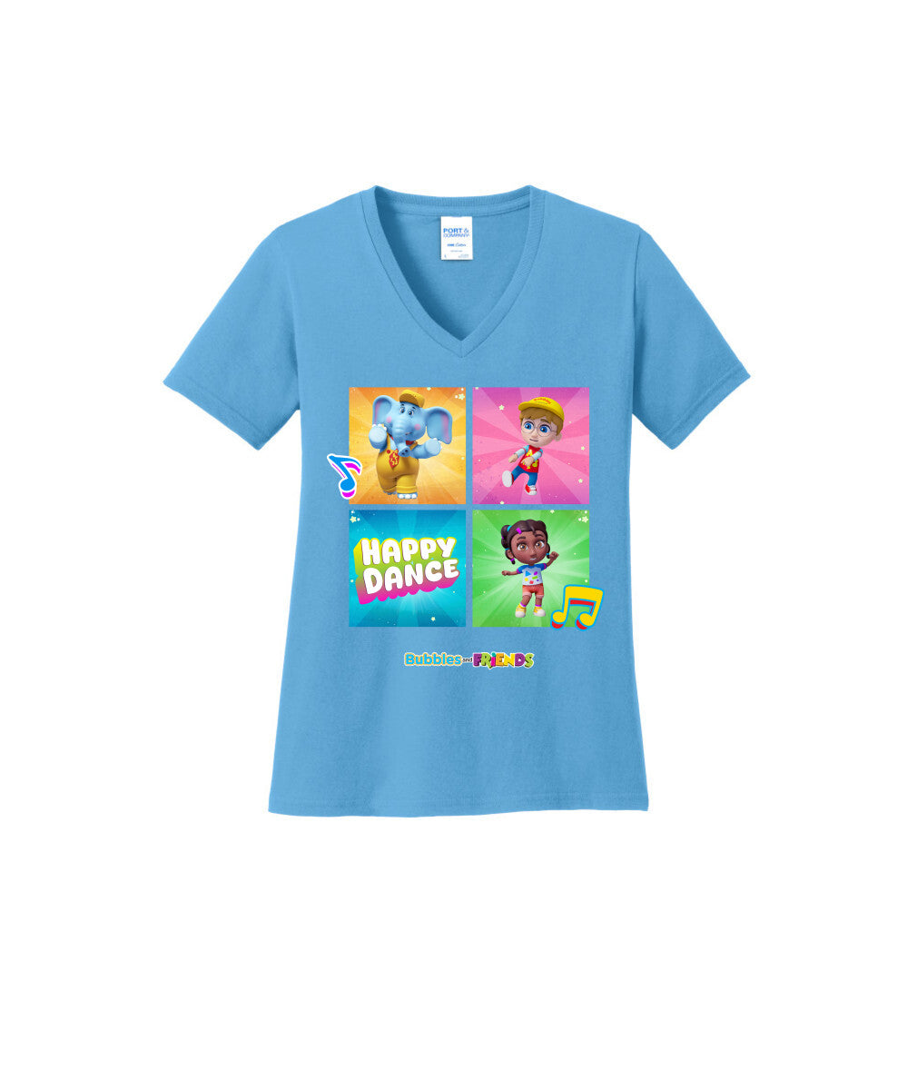 Bubbles and Friends β Happy Dance Collection Happy Team WomenT-Shirt