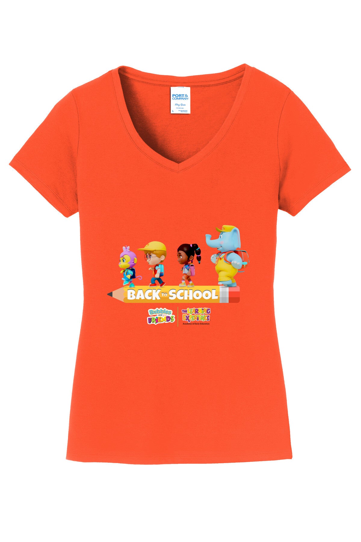 Bubbles & Friend BTS Pencil Walk V-Neck Tee