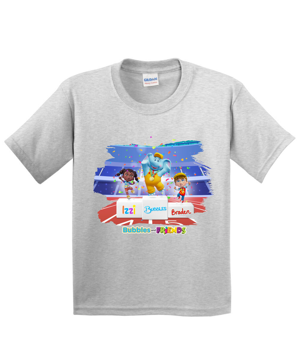 Bubbles and Friends - Summer Games Collection Team Medals Children T-Shirt