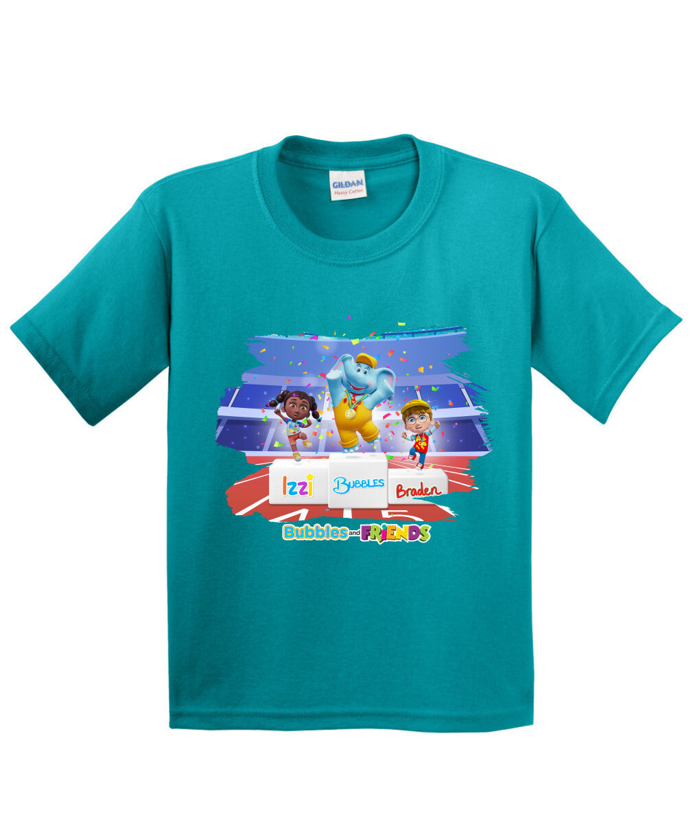 Bubbles and Friends - Summer Games Collection Team Medals Children T-Shirt