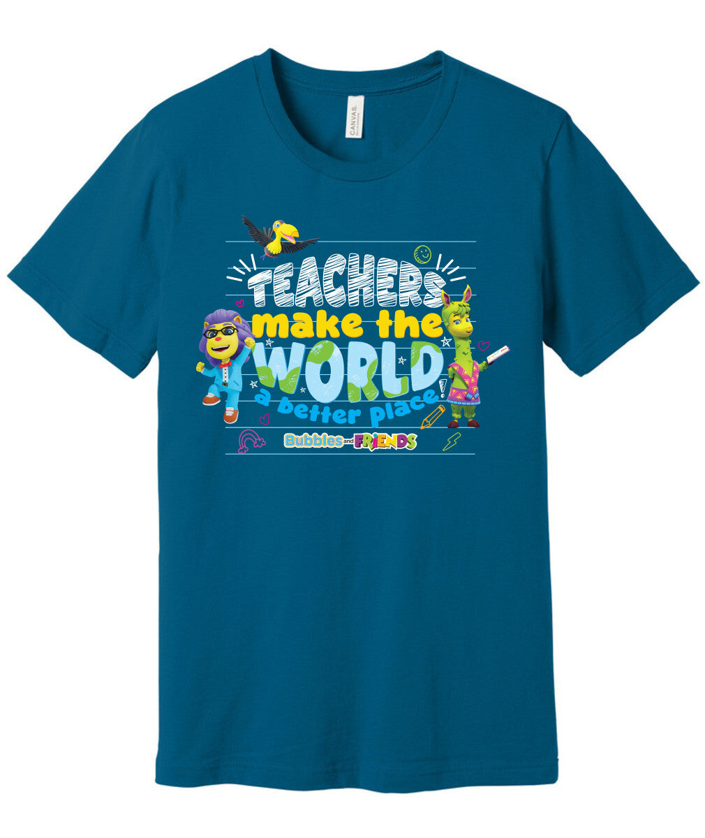 Bubbles & Friends Teacher Appreciation World T-shirt