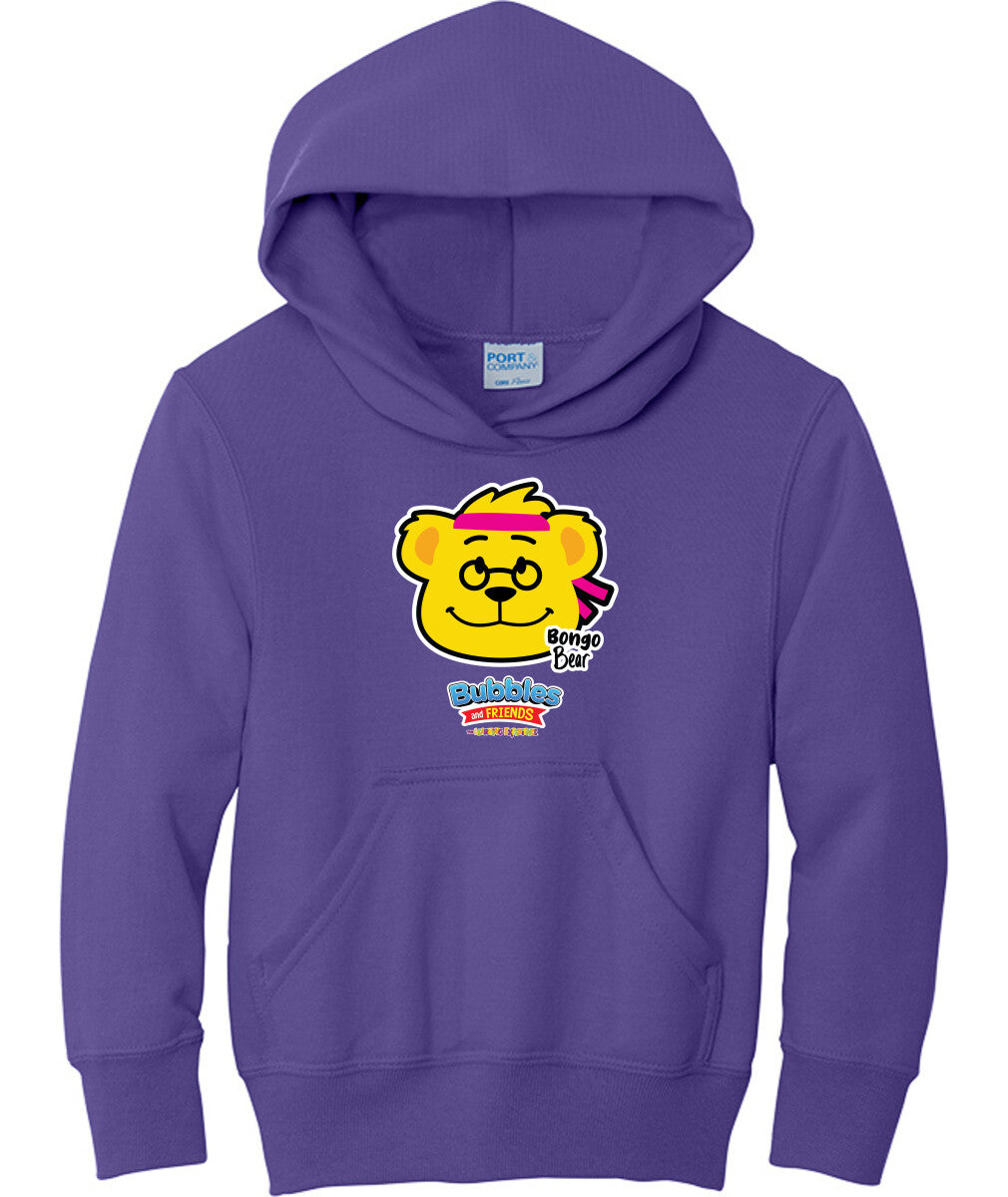 Bubbles & Friends- Friends from Happyville 'Bongo Bear' Children's Fleece Pullover Hooded Sweatshirt