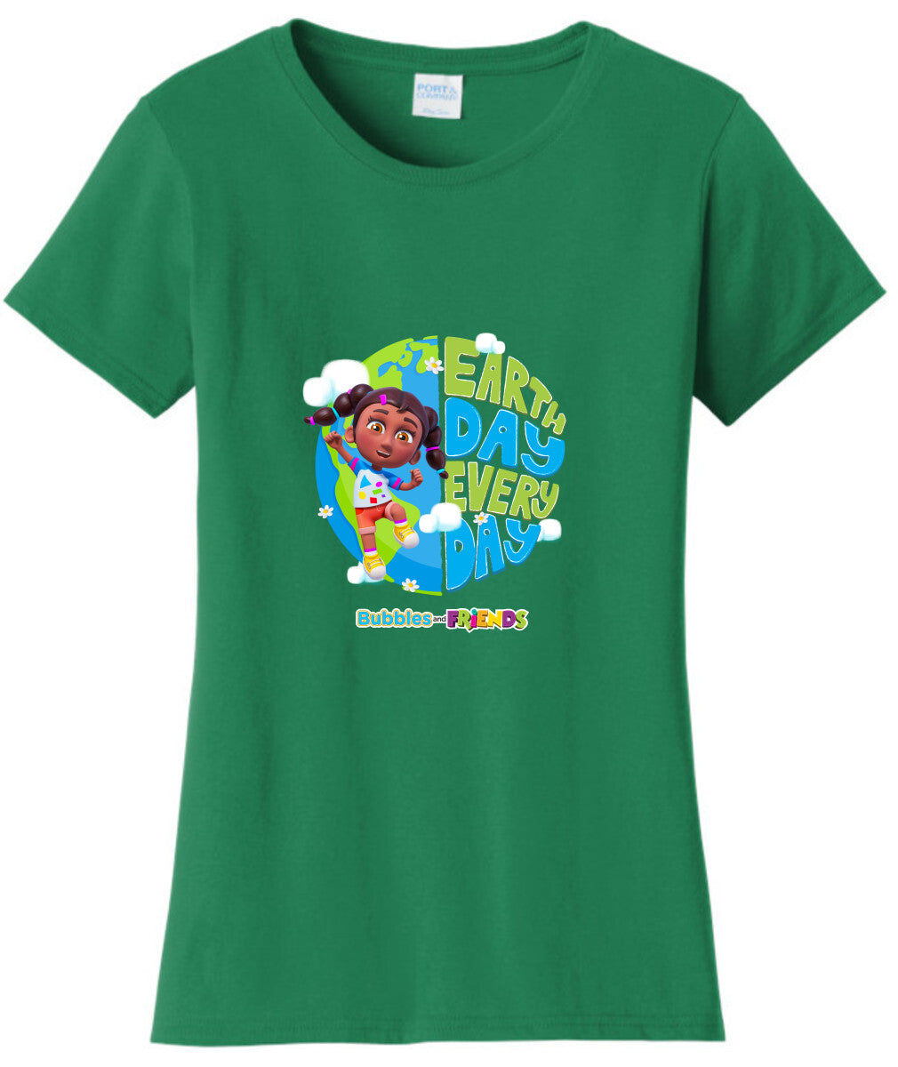Bubbles & Friends Earth Day Izzy Women's T-shirt