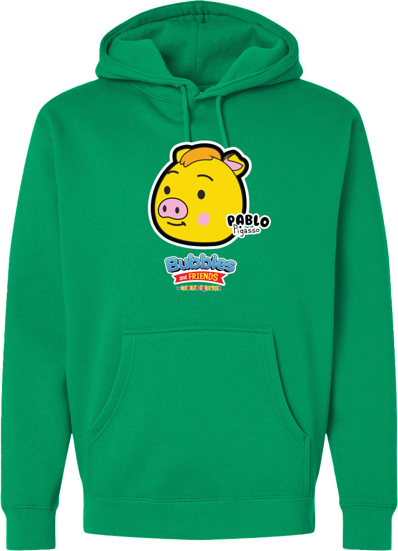 Bubbles & Friends- Friends from Happyville 'Pablo' Midweight Hooded Sweatshirt- Unisex