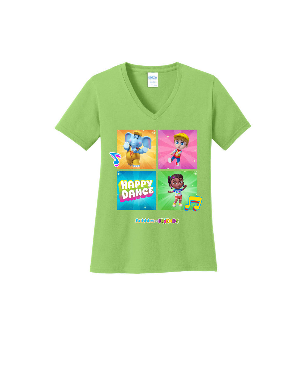 Bubbles and Friends β Happy Dance Collection Happy Team WomenT-Shirt