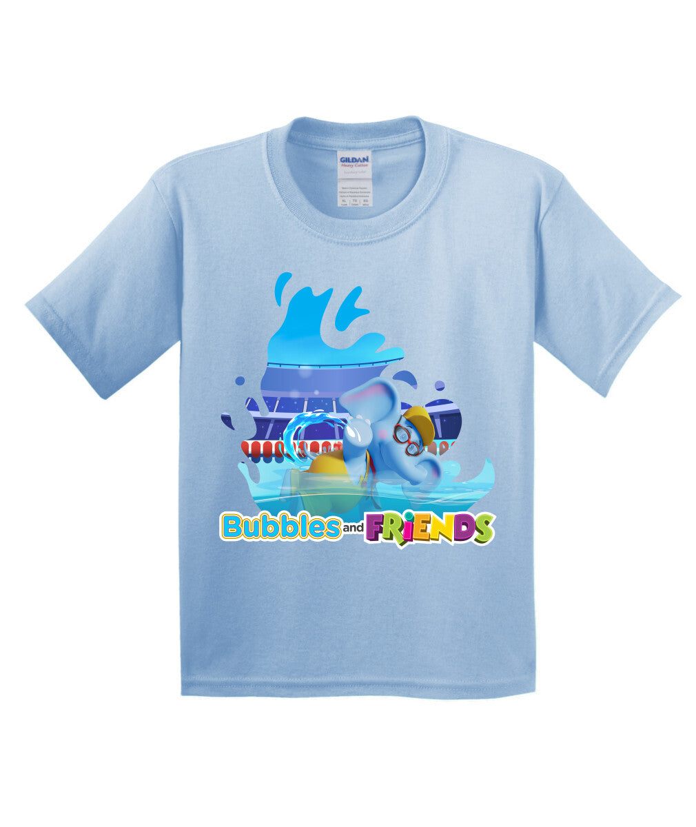 Bubbles and Friends - Summer Games Collection Bubbles Swim Children T-Shirt