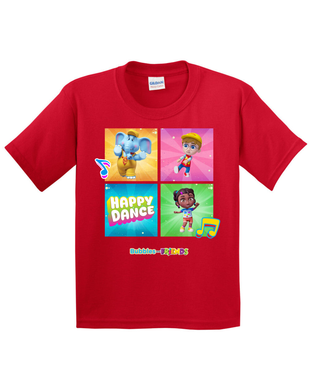 Bubbles and Friends β Happy Dance Collection Happy Team Children T-Shirt