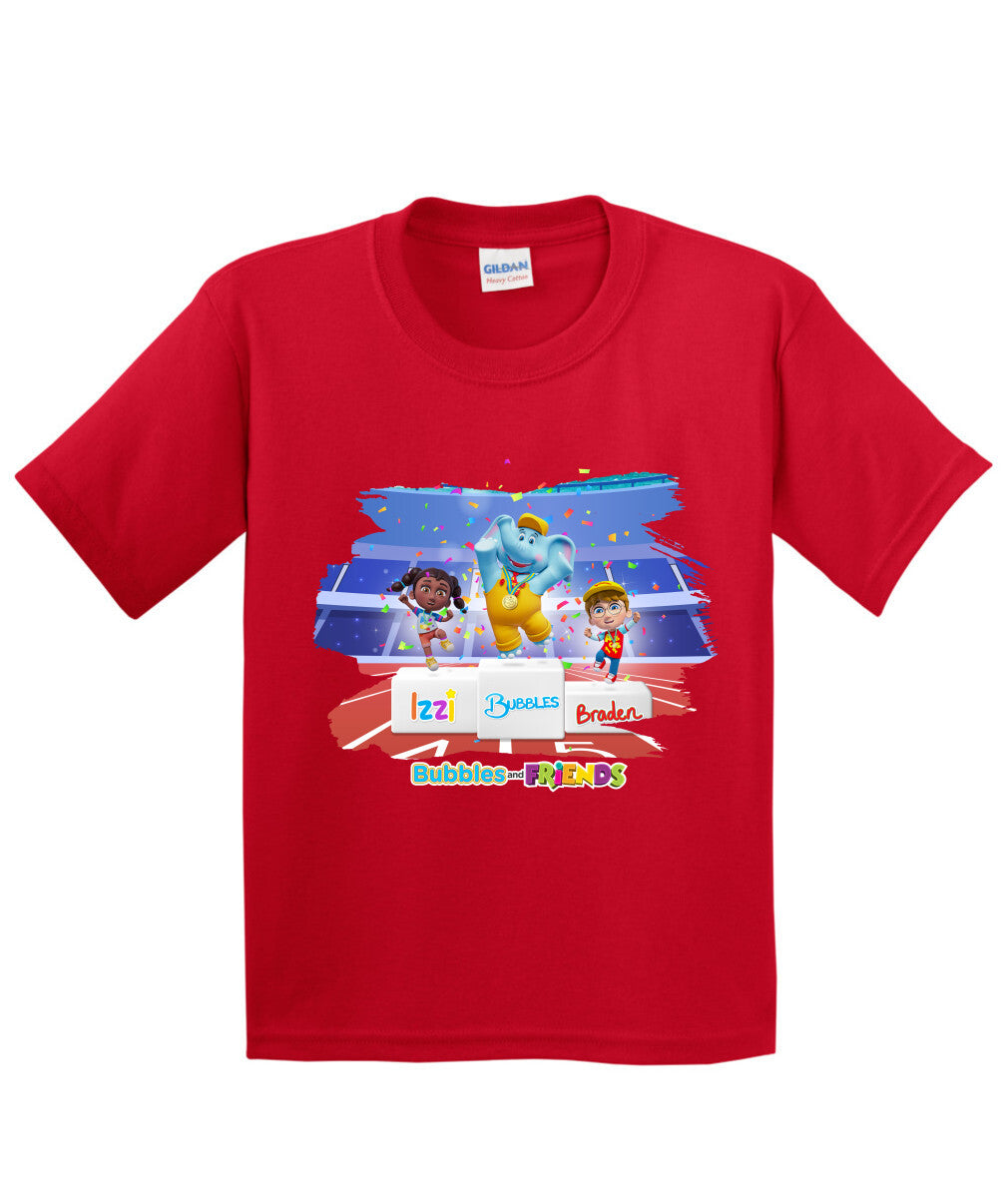 Bubbles and Friends - Summer Games Collection Team Medals Children T-Shirt