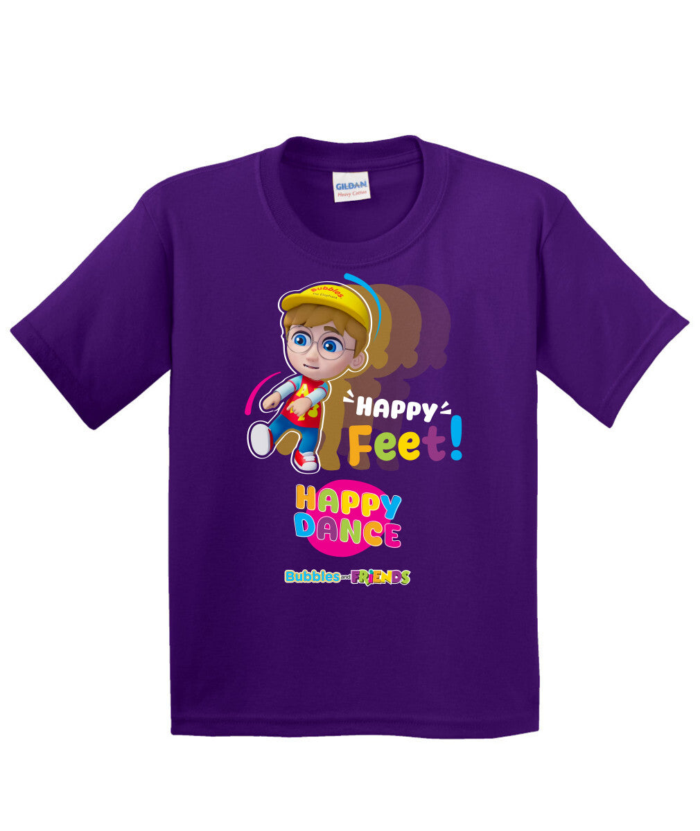 Bubbles and Friends β Happy Dance Collection Happy Feet Children T-Shirt
