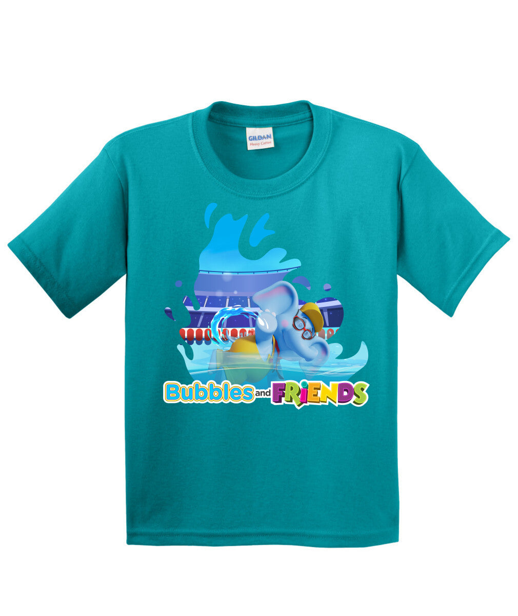 Bubbles and Friends - Summer Games Collection Bubbles Swim Children T-Shirt