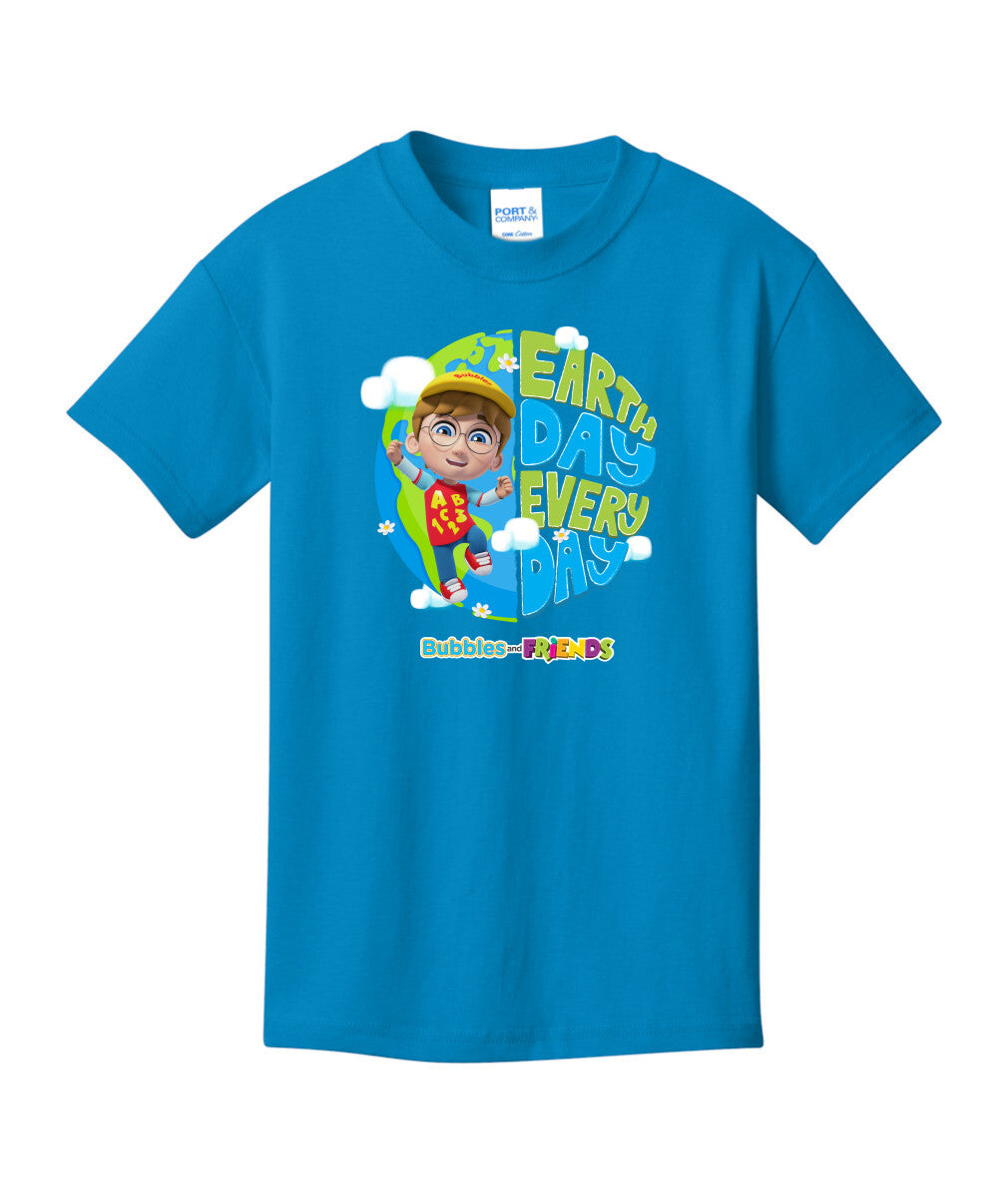 Bubbles & Friends Earth Day Braden Children's Tee