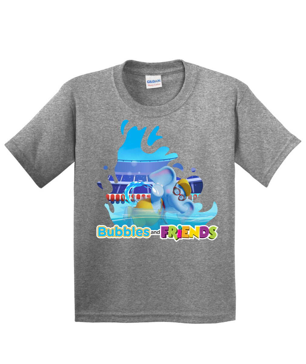 Bubbles and Friends - Summer Games Collection Bubbles Swim Children T-Shirt