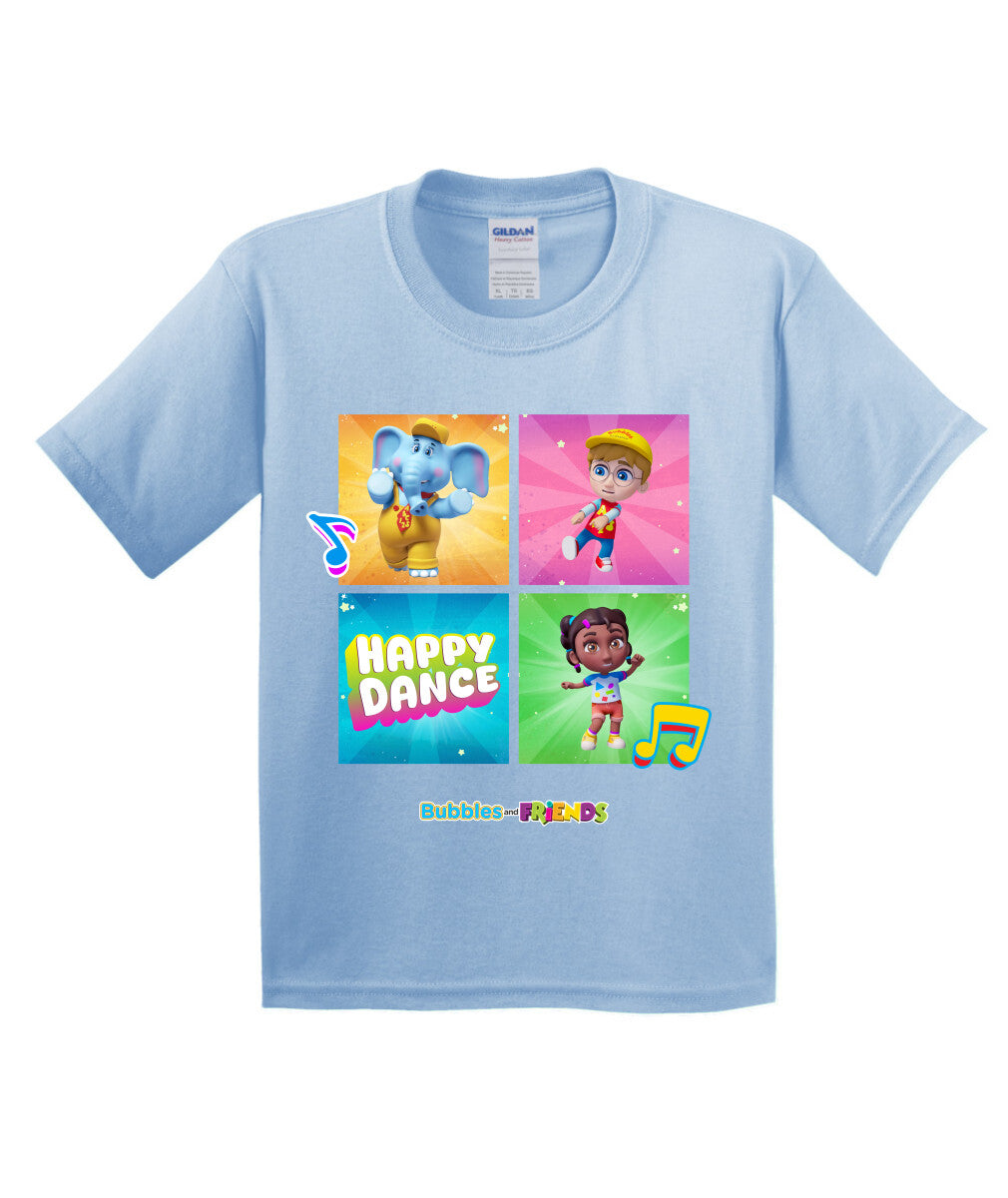 Bubbles and Friends β Happy Dance Collection Happy Team Children T-Shirt