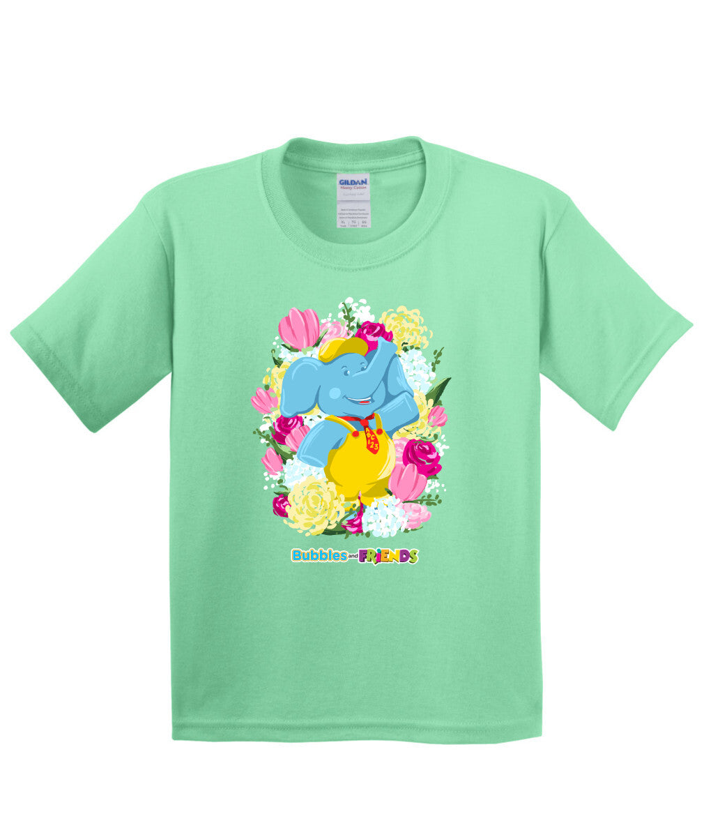 Bubbles & Friends Mothers Day Flowers Childrens T-Shirt