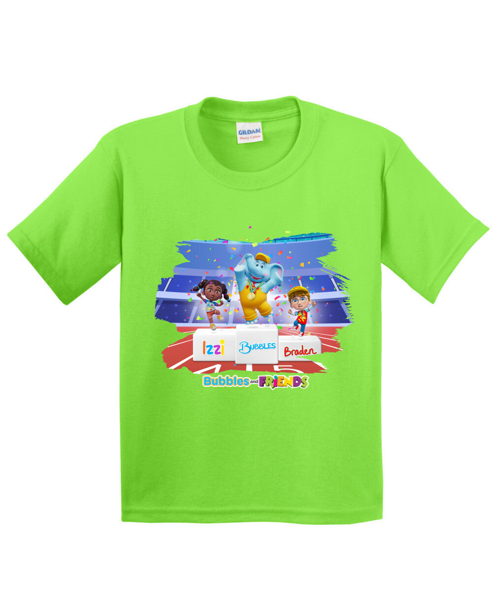 Bubbles and Friends - Summer Games Collection Team Medals Children T-Shirt