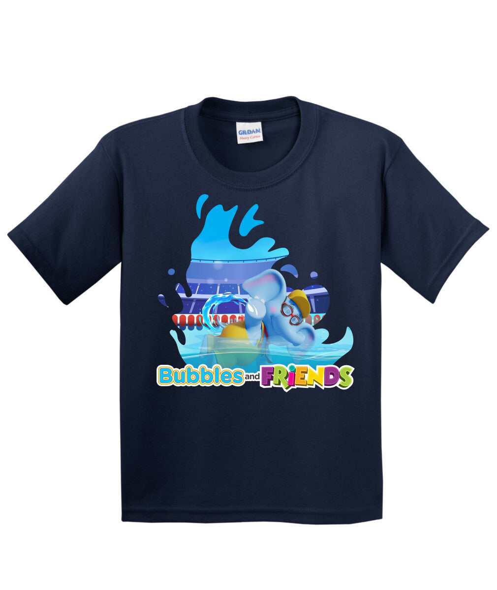 Bubbles and Friends - Summer Games Collection Bubbles Swim Children T-Shirt