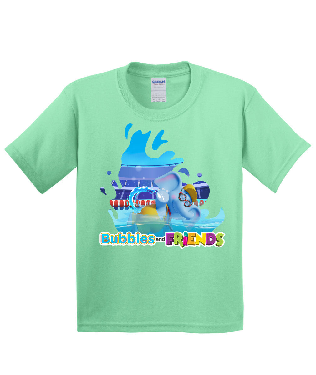 Bubbles and Friends - Summer Games Collection Bubbles Swim Children T-Shirt