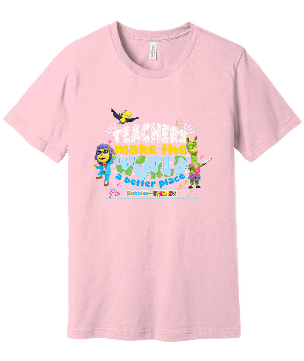 Bubbles & Friends Teacher Appreciation World T-shirt