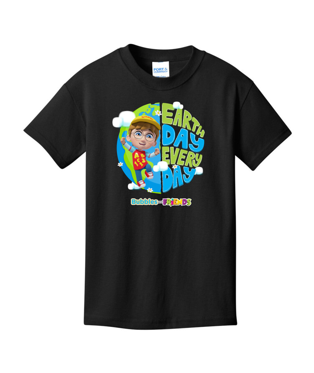 Bubbles & Friends Earth Day Braden Children's Tee
