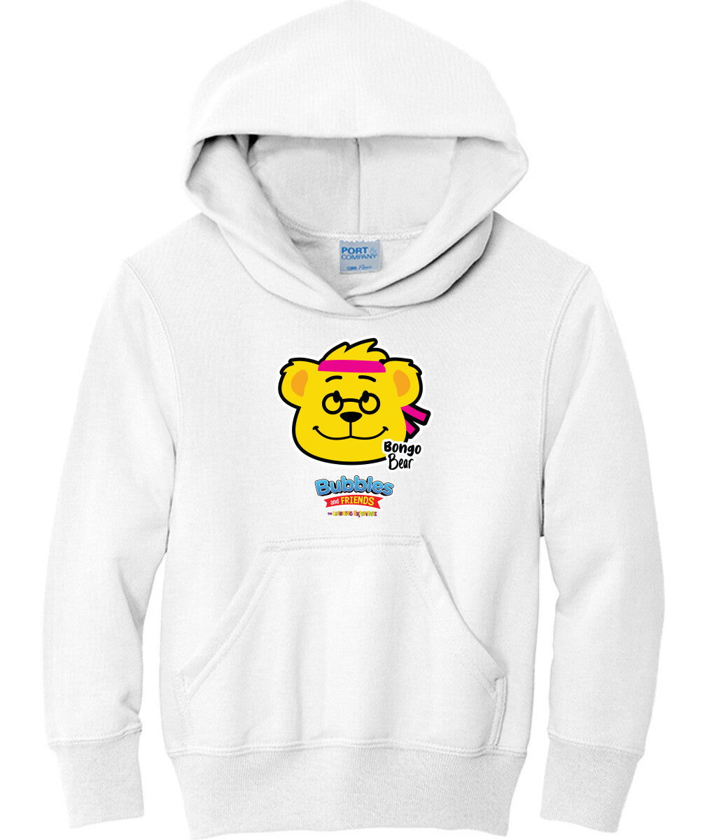 Bubbles & Friends- Friends from Happyville 'Bongo Bear' Children's Fleece Pullover Hooded Sweatshirt