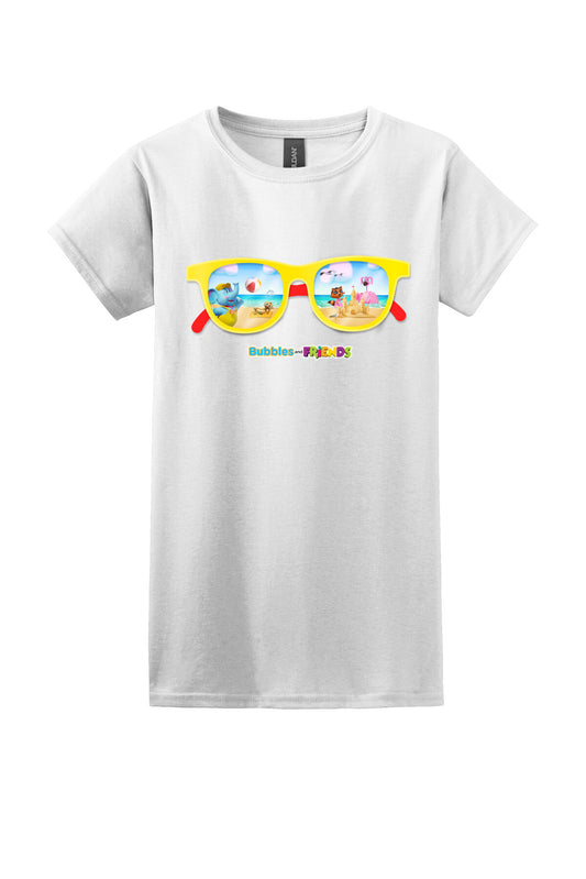 Bubbles & Friends Summer Sunglasses Women's T-Shirt