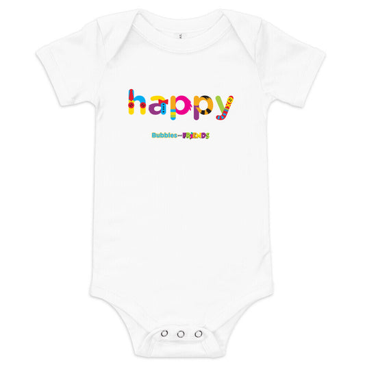 Bubbles and Friends - Happy Infant Onesie