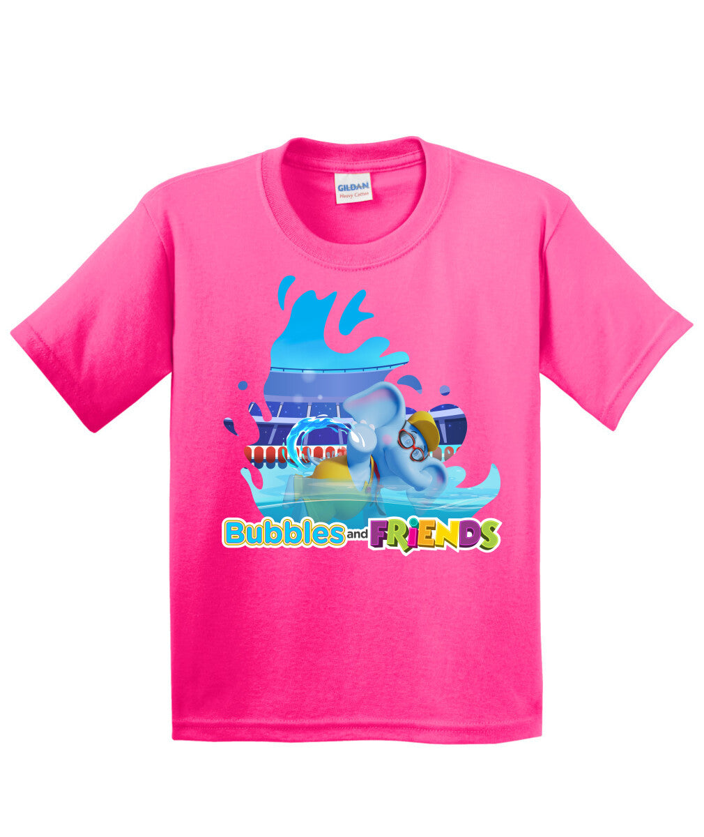 Bubbles and Friends - Summer Games Collection Bubbles Swim Children T-Shirt