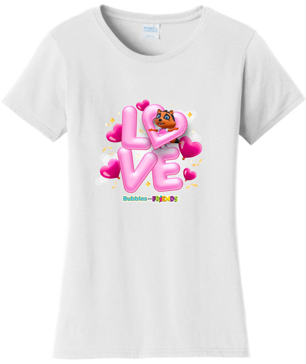Bubbles & Friends Penny Love Womens T-Shirt