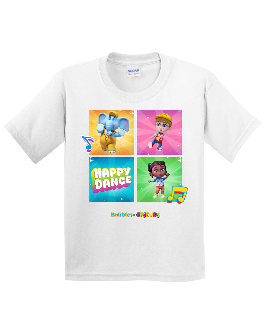 Bubbles and Friends β Happy Dance Collection Happy Team Children T-Shirt